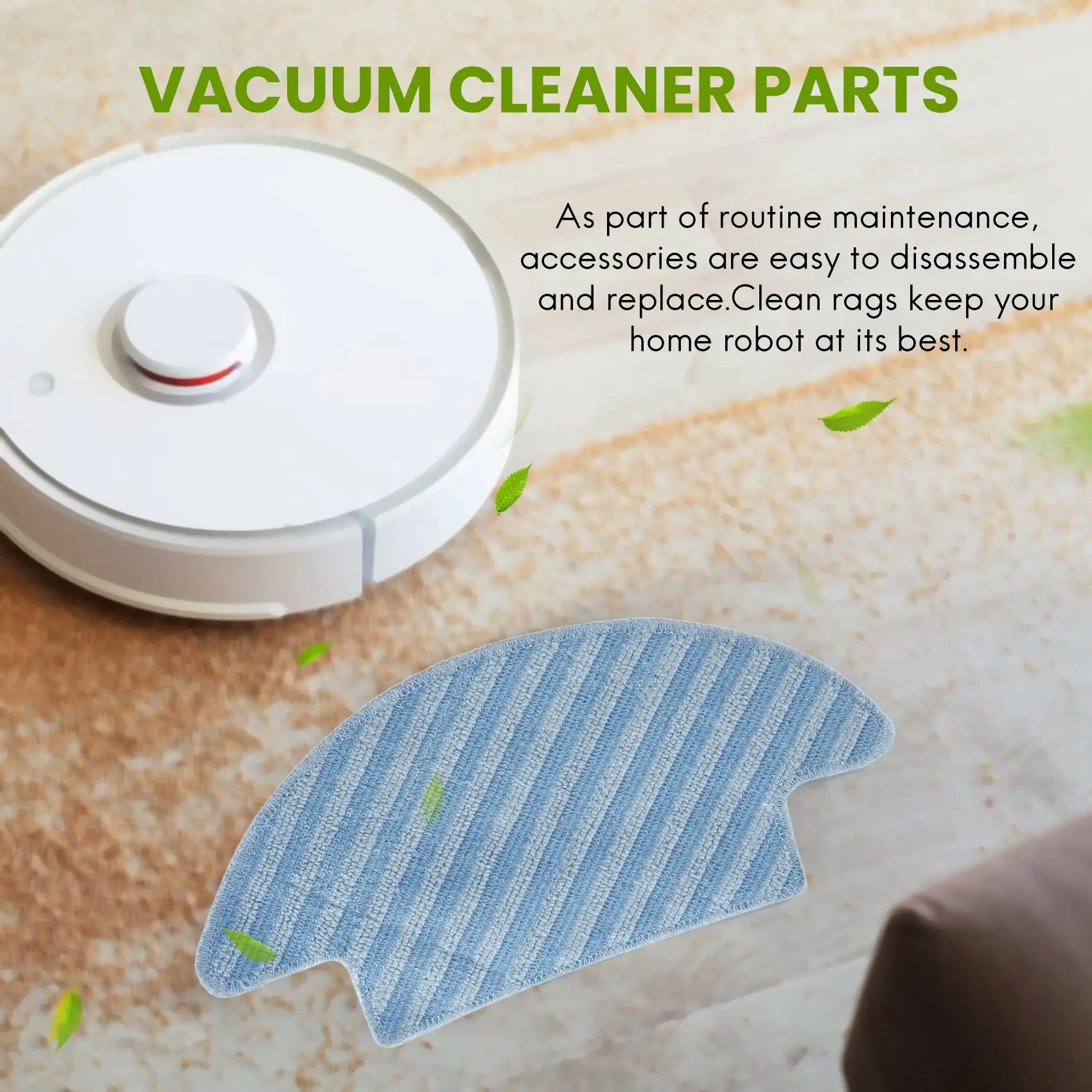 Швабра для робота-пылесоса Lefant M210 моющаяся и многоразовая 2 шт.