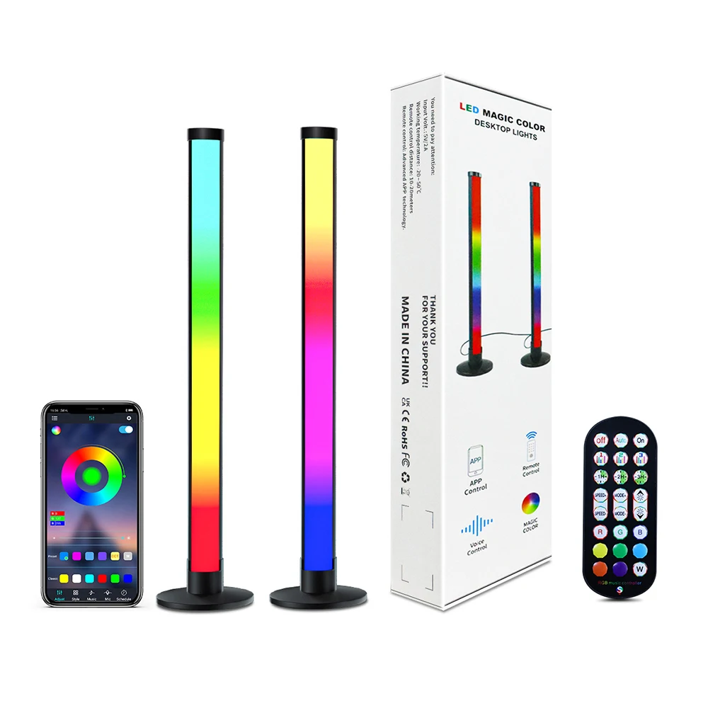 

LED Light RGB Sound Control Lights App Control Music Rhythm Pickup LAMP Colorful Strip Light For DJ Disco Car christmas decorate