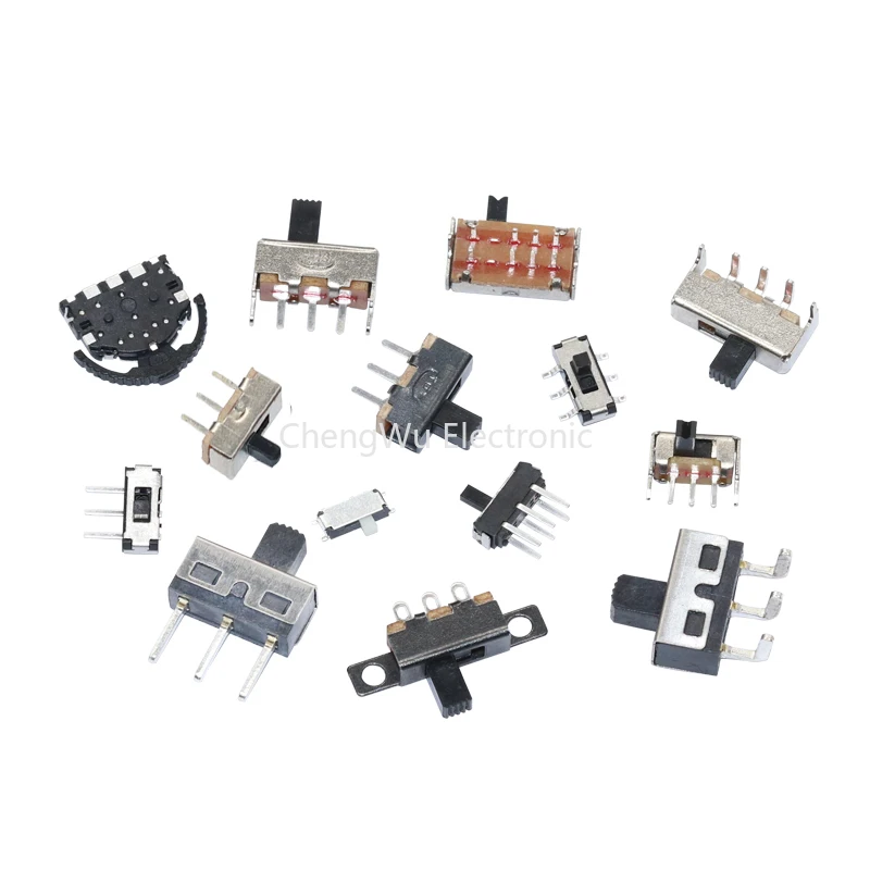 20pcs/lot Slide Switch Micro-Power Toggle Horizontal Sliding Second Gear Third