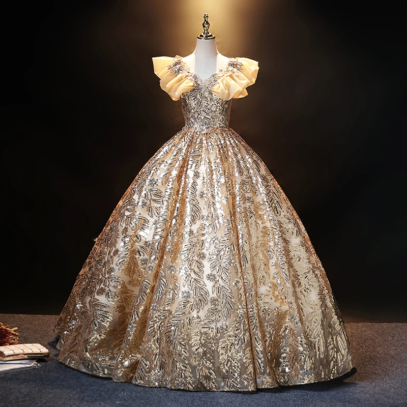 

Вечернее платье с V-образным вырезом, без рукавов