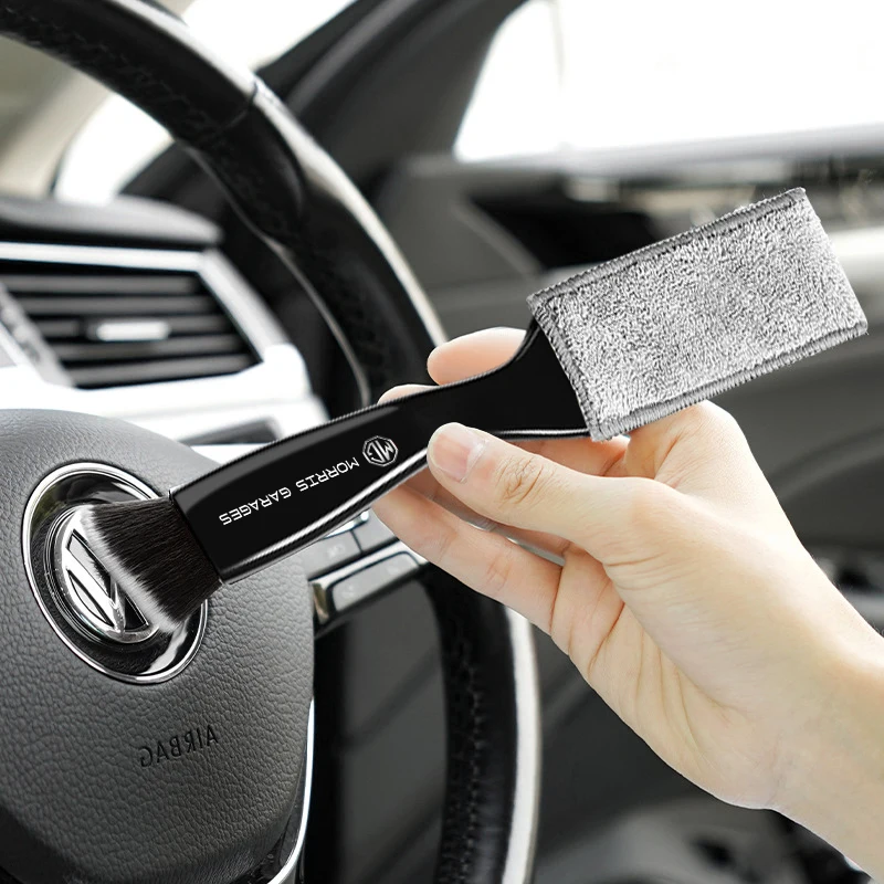 

2 in 1 Car Interior Cleaning Duster Tool for MG MORRIS GARAGE MG 3 5 6 7 TF GT ZR Morris 3 6 SUV GS 5 Gundam 350 Car Accessories