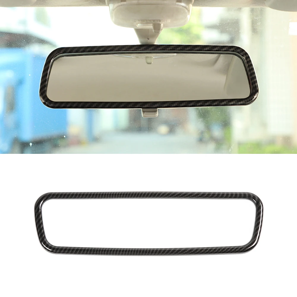 

Для Suzuki Jimny 2007-2022 JB74 JB64 рамка для зеркала заднего вида декоративная Обложка отделка наклейка Автомобильный интерьер Аксессуары ABS углеродно...