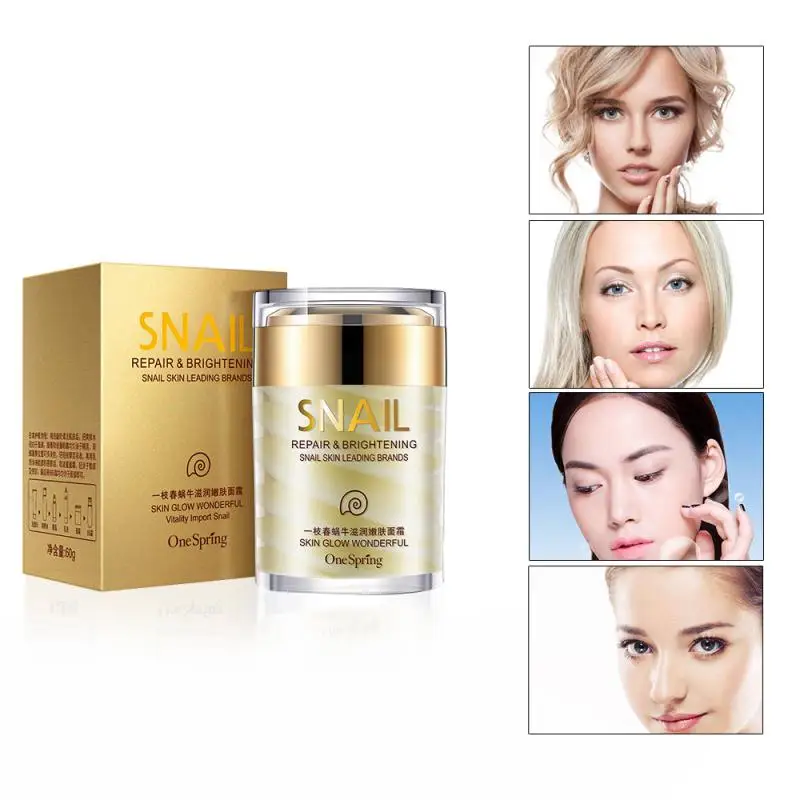 

NEW OneSpring Natural Snail Cream Facial Moisturizer Face Cream Whitening Ageless Anti Wrinkles Lifting Facial Firming Skin Care