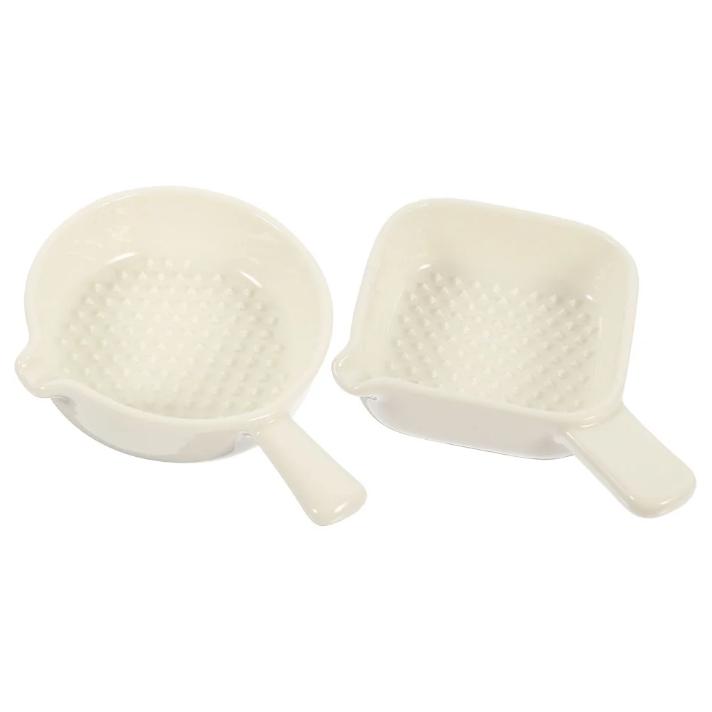 

2 Pcs Dumpling Seasoning Plate Ceramic Dishes Ketchup Dish Chili Sauce Ceramic Sauce Bowl Ceramics Sauce Dipping Plate