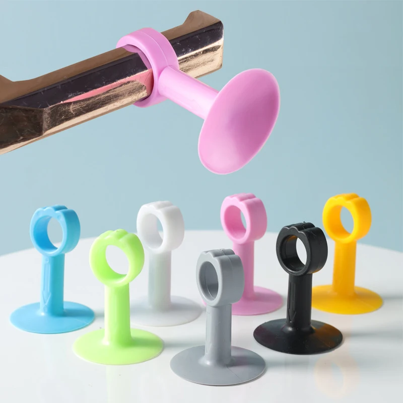 

5Pcs Doorknob Wall Mute Crash Pad Door Cabinet Door Handle Lock Silencer Anti-Collision Silicone Doorknob Cushion Door Stopper