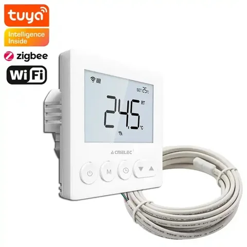 Умный напольный Wi-Fi термостат Tuya для теплого пола с дистанционным управлением и управлением через Google Home