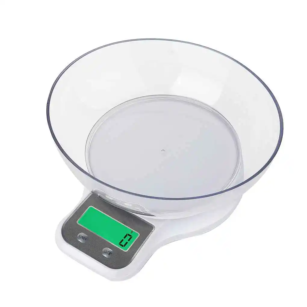 

Электронные кухонные весы с чашей, 5 кг/1 г