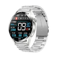 2022 full circle touch screen steel band luxury bluetooth call men smart watch waterproof sport activity fitness watchbox