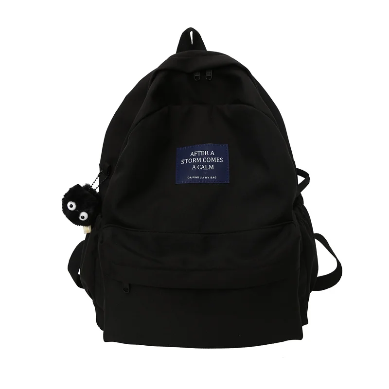 

2022 Versatile Nylon Waterproof Simple Girls School Backpacks Cute Large Capacity Student Schoolbag Kawaii Notebook Backpack