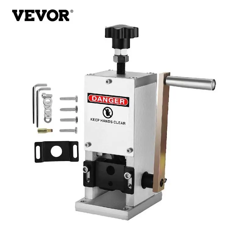 

VEVOR SD-25 Manual Wire Stripping Machine 1.5 - 25mm Hand Cranked Cable Stripper Cutter for Stripping Cable Scrap Copper Recycle