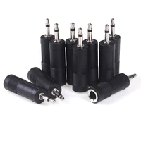 2510pcs 18 3 5mm male plug to 14 6 35mm female jack mono adapter connector convertor high quality