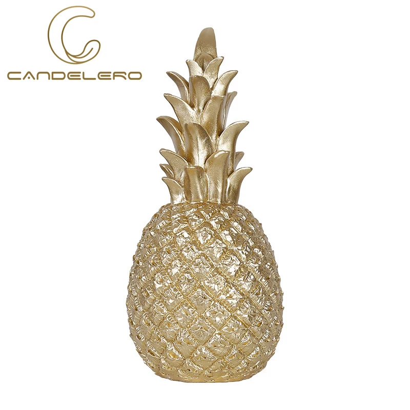 

Pineapple Black And Gold Statue Home Decor Resin Sculptures Modern Decorative Piggy Bank Aesthetic Room Decor Bedroom Decoration