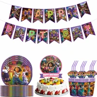 disney encanto mirabel birthday balloons decor disney encanto mirabel disposable cutlery paper plate paper cup birthday party