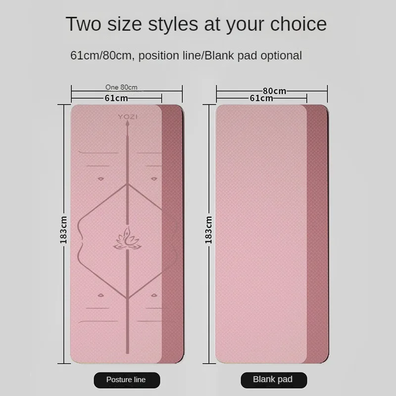 Коврик из натурального каучука для тренировок по йоге нескользящий коврик