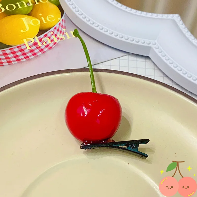 Заколки для волос с имитацией еды милые зажимы оранжевого цвета заколки в форме