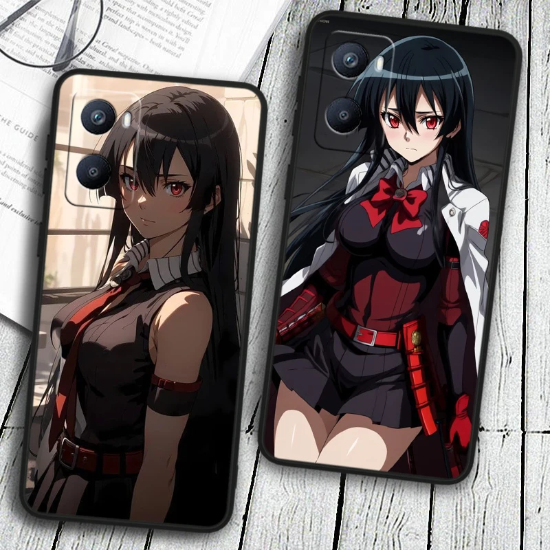 Аниме Akame Ga Kill ТПУ силикон для OPPO A98 A96 A94 A74 A72 A57S A55 A53S A15S A16K A5 черный чехол