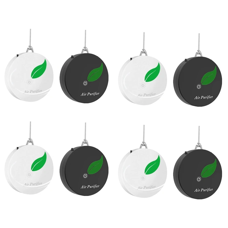

8 Pack Personal Wearable Air Purifier Necklace Portable Air Freshener Ionizer Negative Ion Generator For Adults Kids