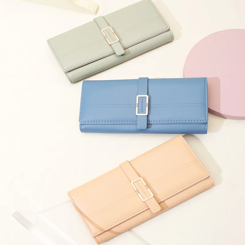 

Новинка, длинный женский кошелек, простая и модная сумка, вместительный кошелек