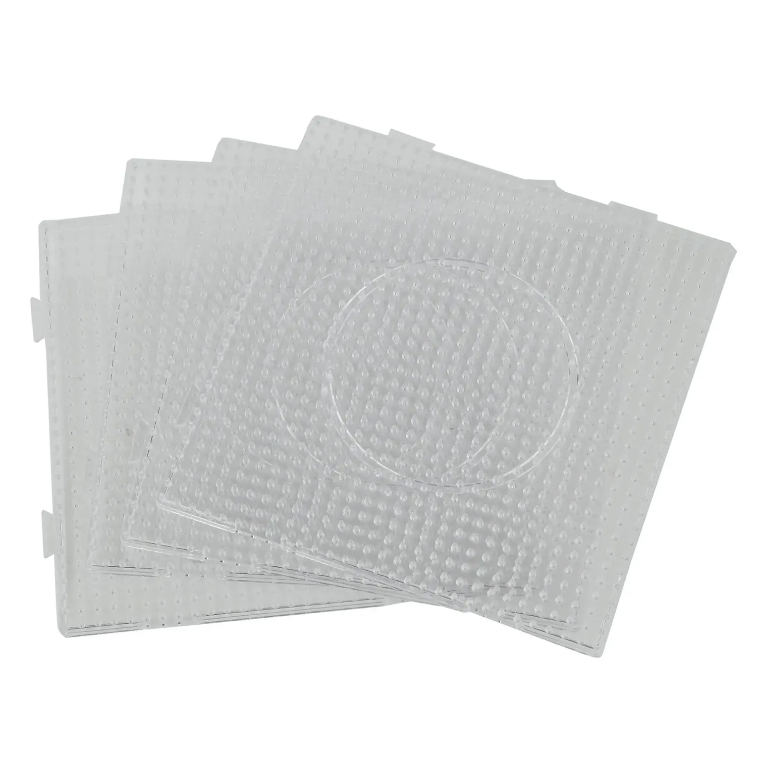 

4pcs ABC Clear 145x145mm Square Large Pegboards Board for Hama Fuse Perler Bead