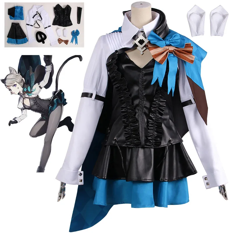 

Genshin Impact Lynette Cosplay Costume Outfits Halloween Carnival Suit Halloween Costumes for Women