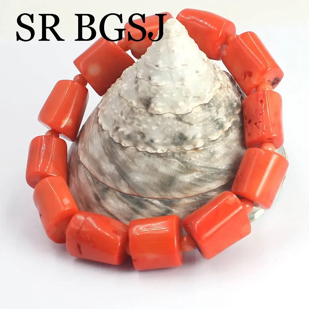 10-14 мм 4 рождественский подарок Оранжевая женская свадебная бижутерия эластичная