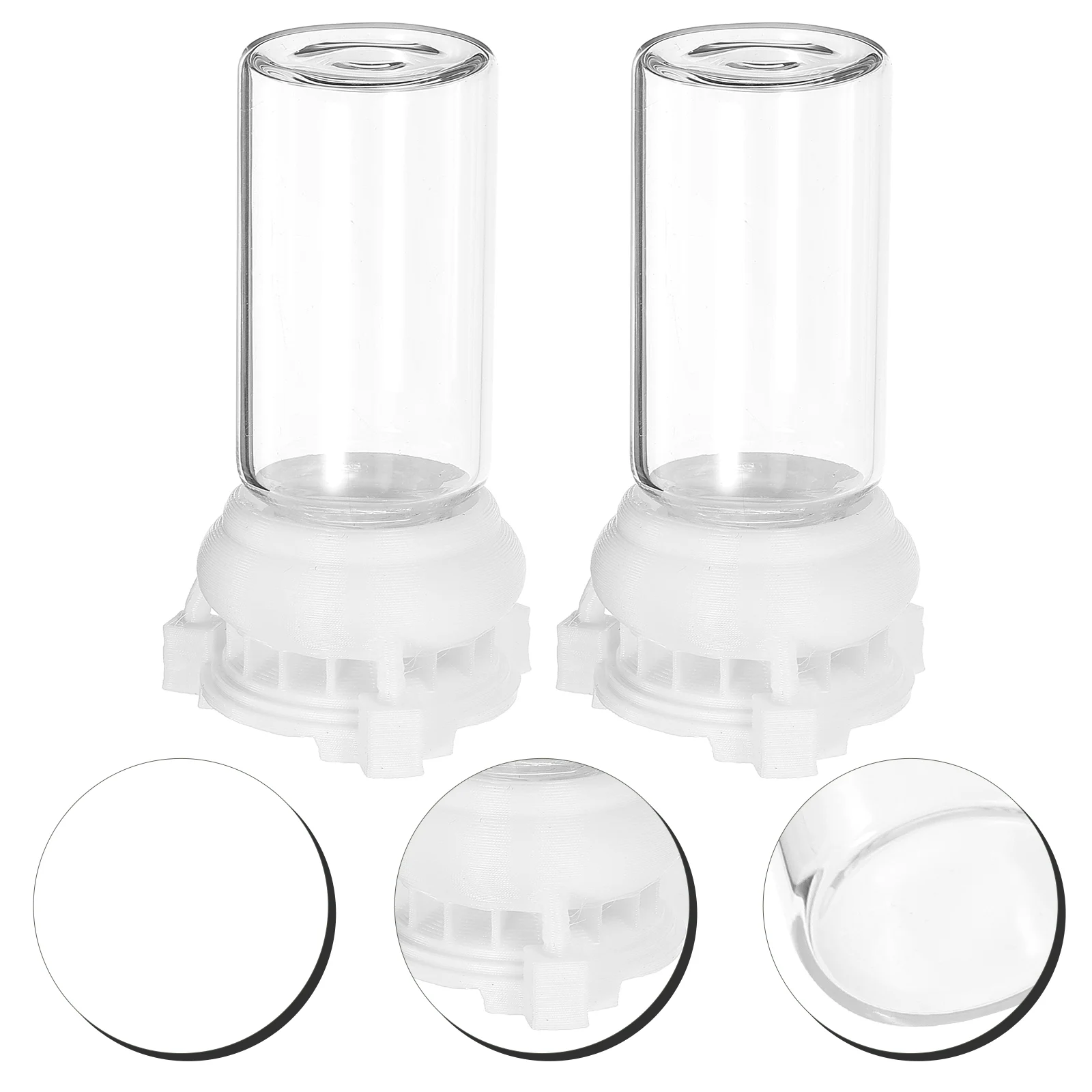 

2 Pcs Ant Nest Entrance Feeder Keeper Tools Pet Small Cup Bowl Watering Station Houses Watertight Cups Garden