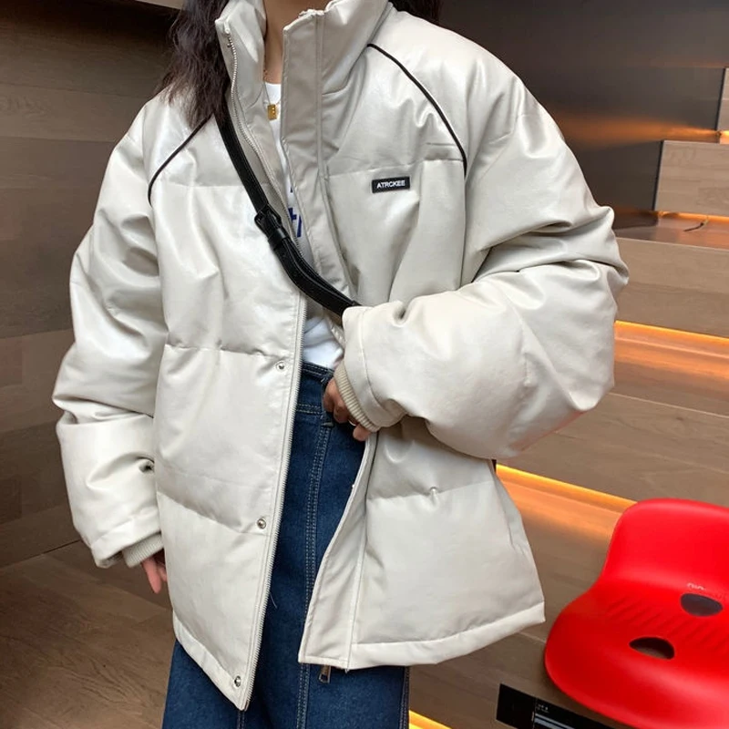 

Теплая одежда с длинным рукавом корейская мода Свободная Женская осенне-зимняя Новинка 2021 Толстая хлопковая одежда оверсайз Ins