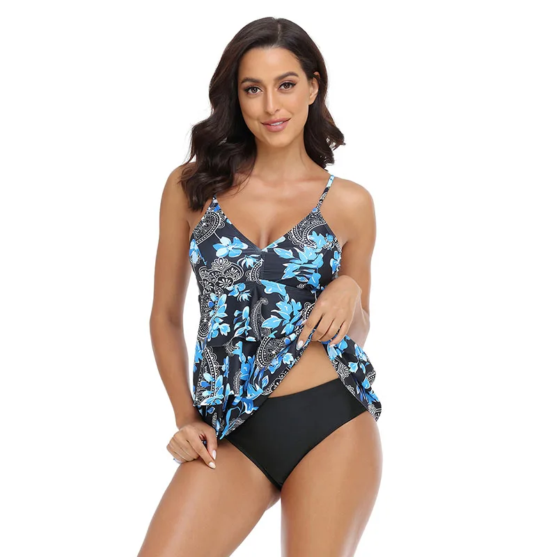 

Новинка 2023, женские летние комплекты бикини с цветочным принтом, сексуальный купальник, женский сексуальный купальный костюм, комплект из двух предметов, купальник, свободное пляжное бикини