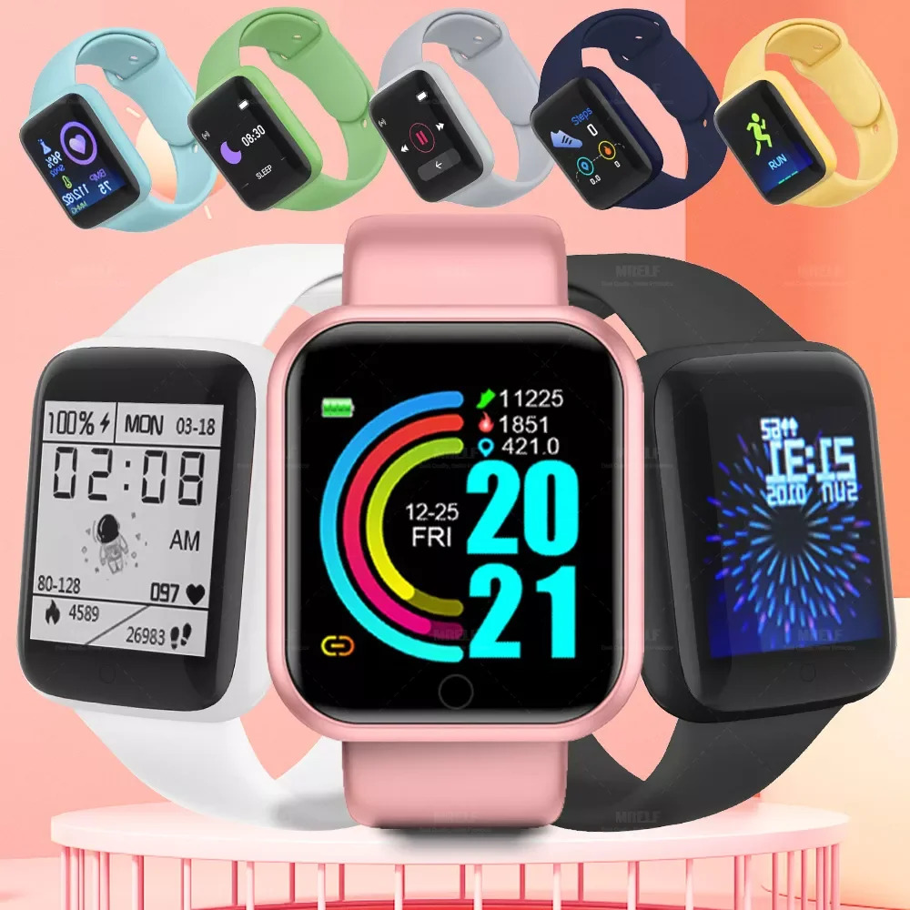 

D20 Smart Watch for Men Watch Woman Women Smartwatch for Android Whatch Men Watches Girls Fitness Watches Kids Women Watch