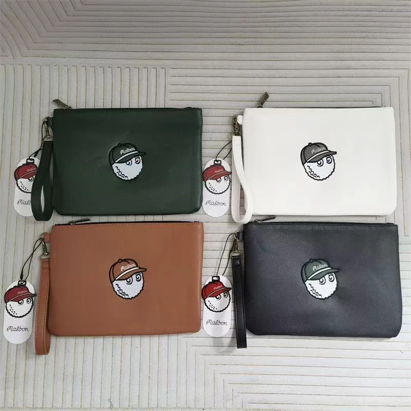 

2023 New Golf Pouch PU Men and Women Wear Supplies Horse Boston Horseshoe Bags Sports Shoes Clothing Accessories Handbag