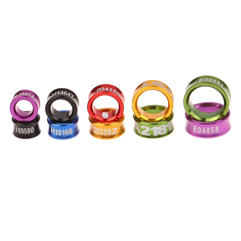 10x Алюминиевые кольца для птиц попугаев идентификации летающих тренировок на