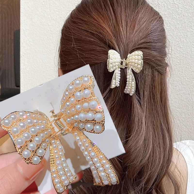 

Elegant Pearl Butterfly Hair Clip Hairpin Girls Shiny Hair Clips Barrette Fashion Hair Accessories