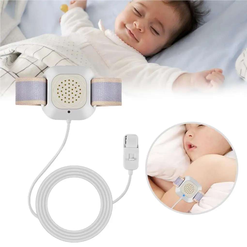 

Bed Wetting Alarm Moisture Sensor Professional Flash Bedwetting Alarms Elastic Belt Bedwetting Reminder Infants Elderly