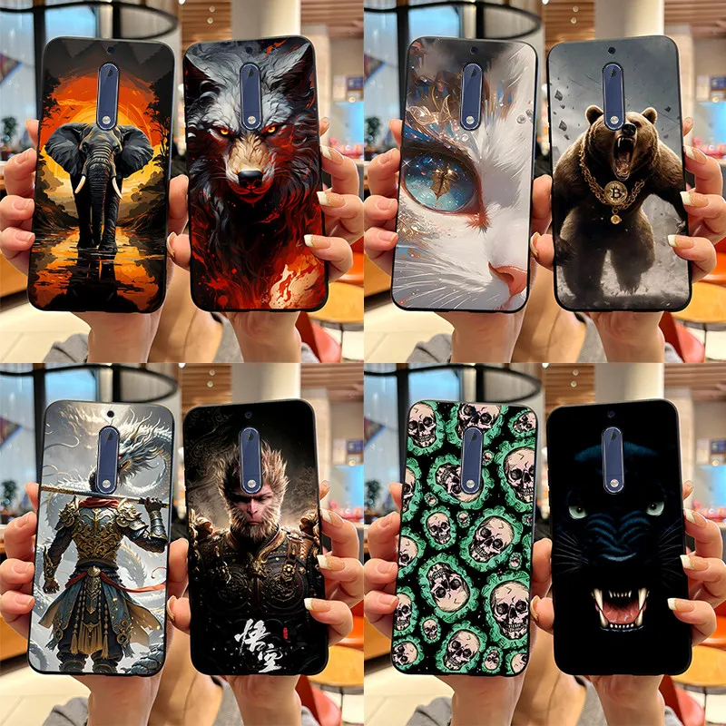 For Nokia 5 2017 Case Luxury Cute Fashion Soft TPU Shockproof Phone Back Cover TA-1053 TA-1024 TA-1044 Nokia5