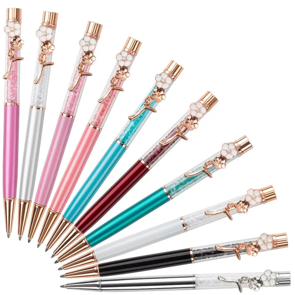 

Cute Metal Learning Office Supplies Flower Pen Clip Gel Pens Neutral Pen Water-based Pen Ballpoint Pen