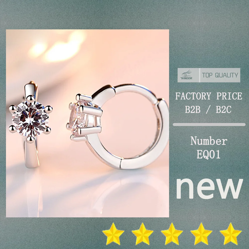 

New Six Claw Zircon Heart Arrow Round Hoop Earrings For Women Trend Creative Jewelry Accessories