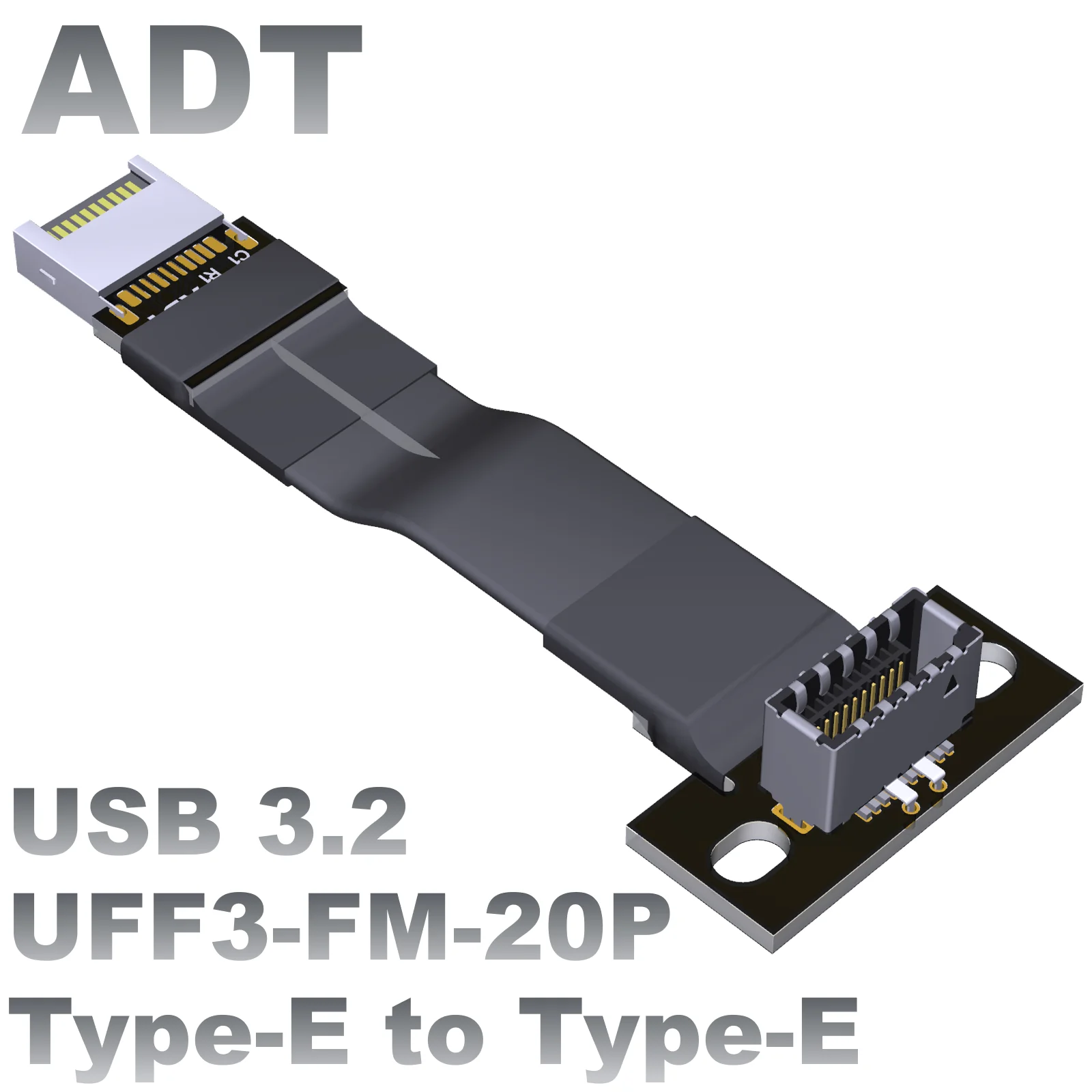 

USB3.2 Удлинительный кабель с отверстием для винта Тип e штекер на Тип e гнездо материнская плата Передняя и задняя шасси ADT