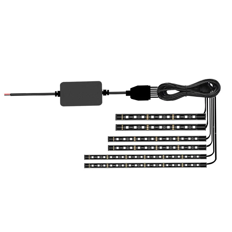 

Универсальная декоративная окружающая лампа для мотоцикла 5050, приложение SMD, управление звуком, RGB светодиодная автомобильная атмосферная лампа для мотоцикла, комплект ламп для мотоциклов