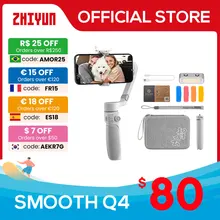 ZHIYUN Official Smooth Q4 Smartphone Gimbal 3-Axis Portable Phone Stabilizer for iPhone 14 pro max/Xiaomi/Huawei/Samsung