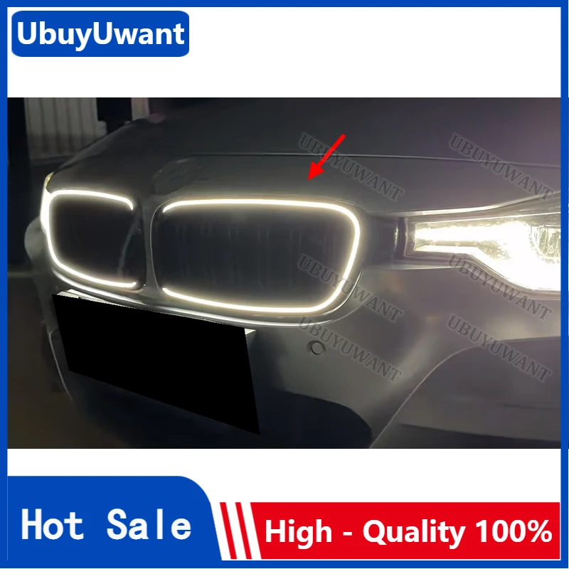 Фото Для BMW 3 серии 13-18 F30 F31 320i 330i 335i передняя решетка бампера решетка ABS сменные решетки светодиодная решетка №1