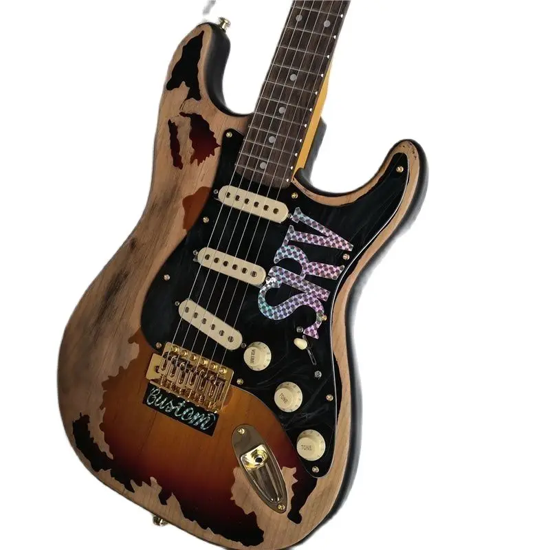 Электрогитара Make old SRV корпус ксилофона из ольхи гриф клена бесплатная доставка |