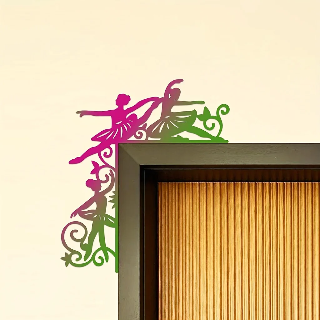 Металлическая настенная декоративная табличка CIFBUY в форме балерины для