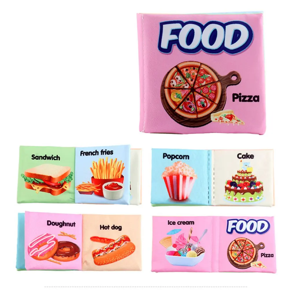 

Cloth Book Soft Infant Book Rustle Sound Infant Quiet Book Early Learning Educational Toy For Newborn Tear Proof