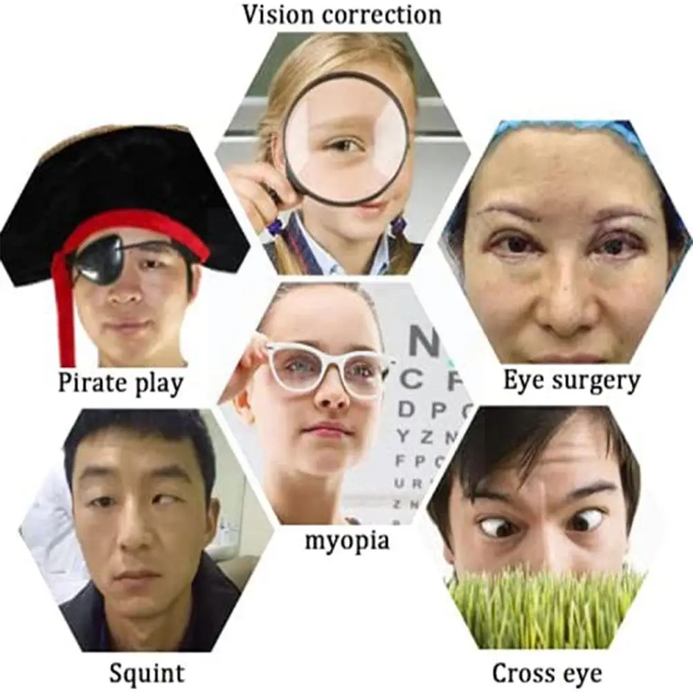 

Amblyopia Eye Patches Occlusion New Lazy Eye Patch Obscure Eyeshade Training Amblyopia Astigmatism Colors Random D1n8