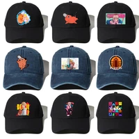 anime chainsaw man baseball caps for men women cute pochita makima washed wave hat outdoor sports leisure cap for friends gift