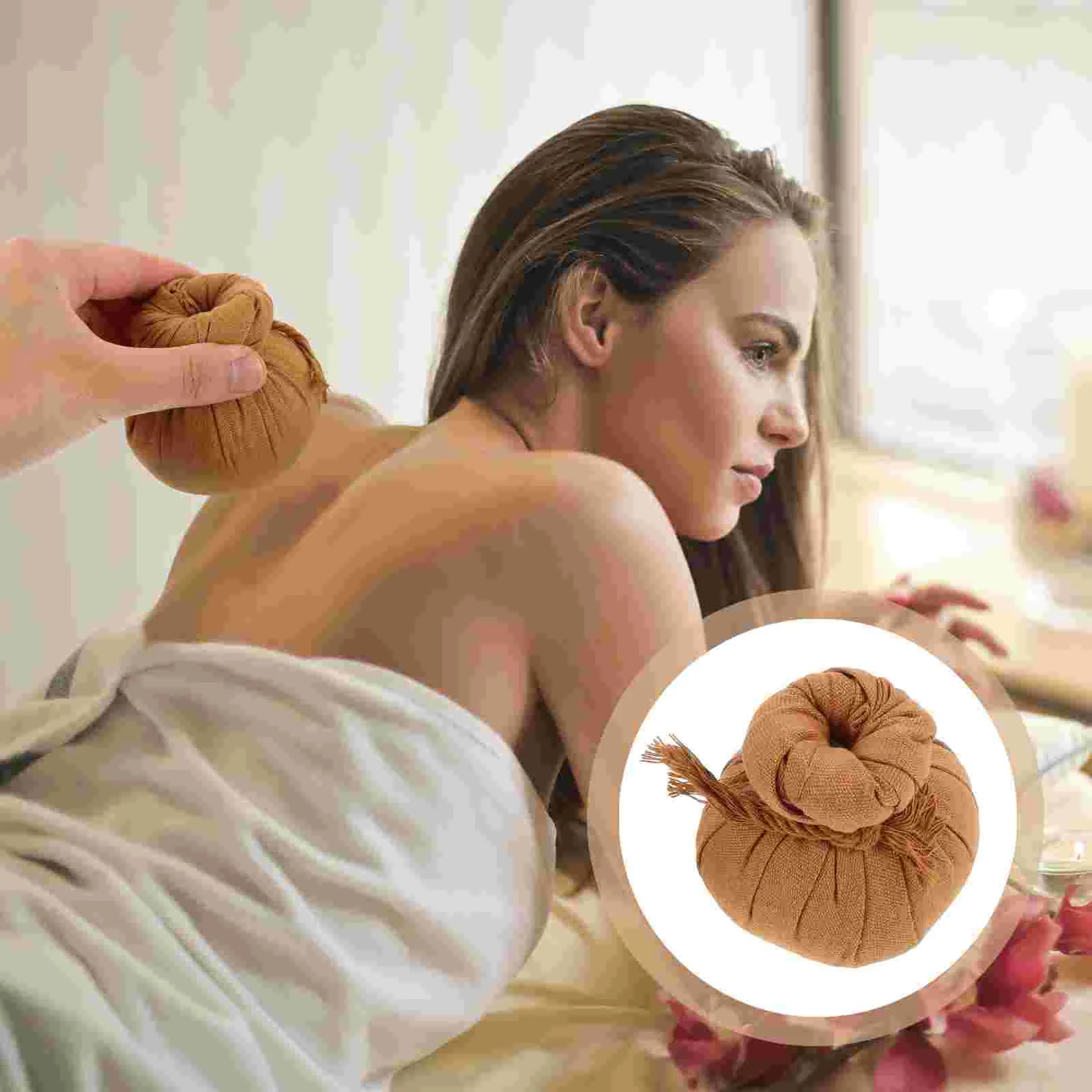 2 шт. массажный шарик шарики для ванны компресс тайский портативный