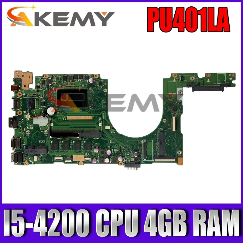 

PU401LA с процессором I5-4200, 4 Гб ОЗУ, материнская плата REV 2,2 для ASUS P401, P401L, P401LA, материнская плата для ноутбука 100%, тест, бесплатная доставка