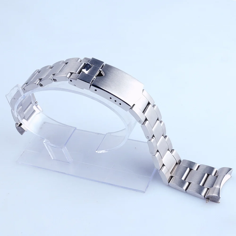 Rolamy 20mm 316L Stainless Steel Silver Watch Band Strap For Tudor Black Bay 58