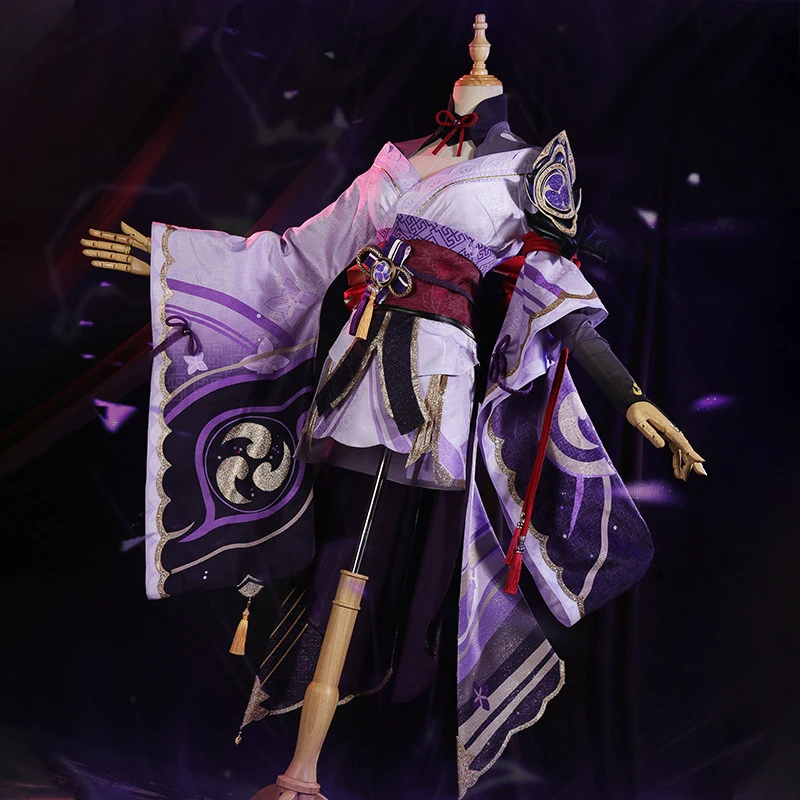 

Raiden Shogun Cosplay Costume Game Genshin Impact Costume Outfit Dress らいでん しょうぐん