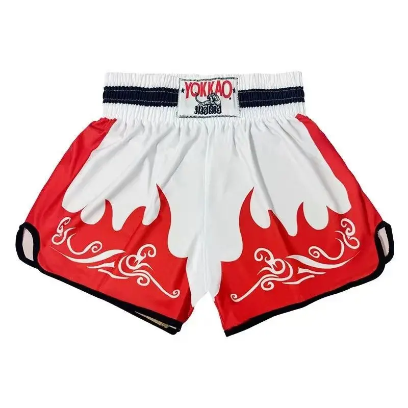 Фото Муай Тай Yokkao Тренировочные шорты для мужчин и женщин Sanda Fight Fighting Sports Быстросохнущие боксерские шорты по индивидуальному заказу Профессиональные №1